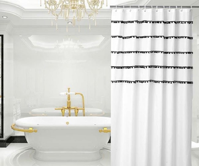 Rèm phòng tắm bằng vải dày cao cấp chống nước tốt
