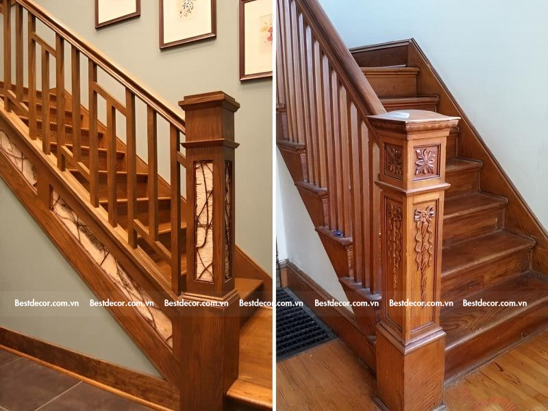 Mẫu trụ cầu thang gỗ đẹp và chất lượng nhất có thể bạn chưa biết ?