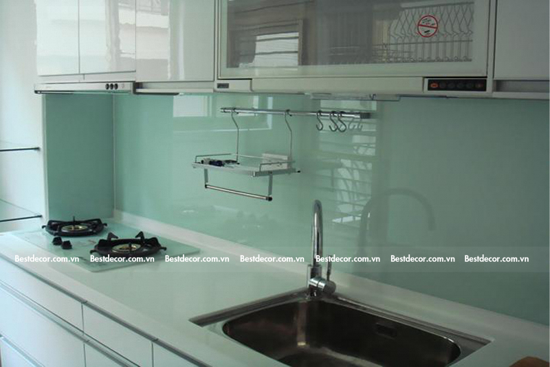 Màu xanh mint tạo sự tươi mát và sạch sẽ cho căn bếp của bạn
